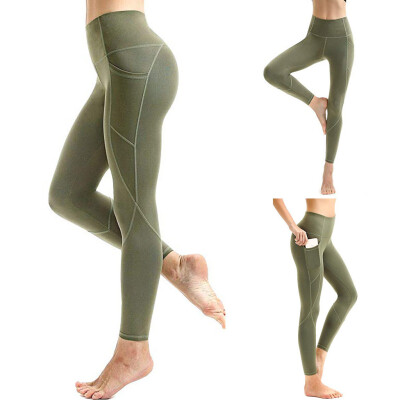 

Tailored Women Workout Out Pocket Leggings Fitness Sports Running Yoga Athletic Pants