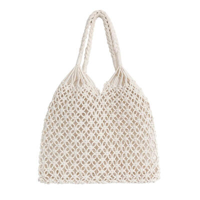 

Casual Women Hollow Mesh Bucket Shoulder Handbags Summer Beach Woven Totes