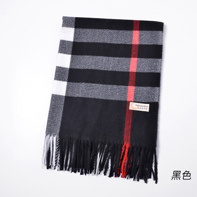 

Korean version of the autumn&winter plaid long warm scarf female imitation cashmere dual-use large shawl double-sided versatile student collar