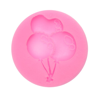 

Silicone Mold DIY Handmade Soap Chocolate Cake Bake Balloon Pink