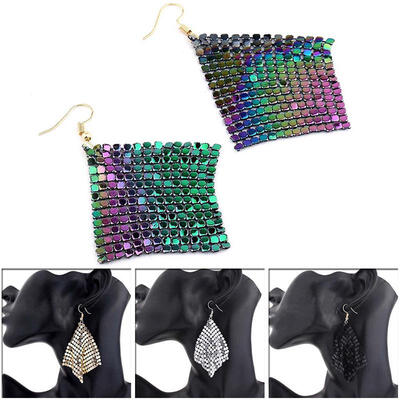 

Pair of Earring 1 Pair Jewelry Popular Square Long Evening Dress Womens for Bridal