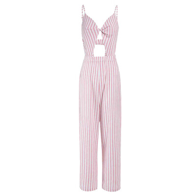 

Starmoon Womens Casual Striped Sleeveless Rompers Jumpsuit Playsuit
