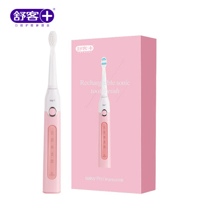 

Saky Electric Toothbrush Adult Sonic Rechargeable Vibration Toothbrush Waterproof G2257 Sakura Pink