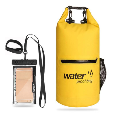 

10L 20L Outdoor Waterproof Dry Bag Roll-top Sack Waterproof Floating Bag with Waterproof Phone Case
