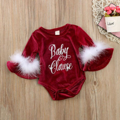 

Newborn Infant Baby Kid Girl Fur Velvet Romper Jumpsuit Playsuit Outfits Clothes