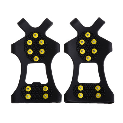 

10-Stud Universal Ice No Slip Snow Shoe Spikes Grips Cleats Crampons