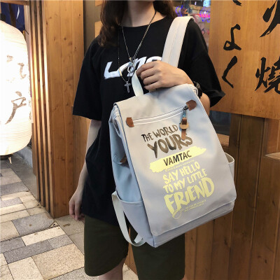 

Old school bags shoulder bags womens Korean version of Harajuku Uzzang campus bags mens large-capacity backpacks fashion