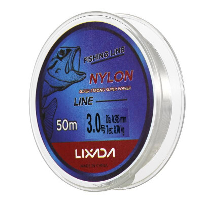 

Lixada 50m Fishing Line Thread Clear White Thin Fishing Line Smooth Casting for Freshwater&Saltwater