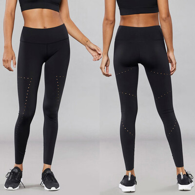 

Tailored Womens Hollowing Out Hole Tight Fitting Exercise Fitness And Running Yoga Pants