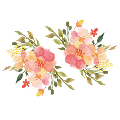 

Flower Wall Sticker Refrigerator Kitchen Room Home Decoration Self-adhesive DIY