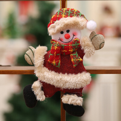 

Christmas Christmas Tree Accessories Christmas Doll Dancing Old Man Snowman Deer Bear Fabric Doll Hanging Gifts