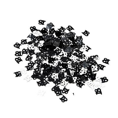 

Gobestart Black And White Birthday Confetti 13 16 18 20 21 Age Number Party Decor