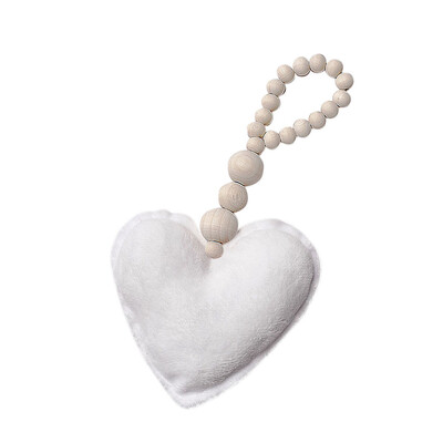 

Toponeto Wood Beads Ornament Star Heart Shape Kids Nursery Tent Wall Hanging Decor