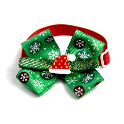 

Festive Pet Cat Dog Neck Collar Rope Christmas Ribbon Bow Pet Collar Unique