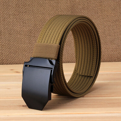 

Fashion Unisex Nylon belt trend Men weaving Nylon Automatic buckle belt high quality Men&Women casual belt