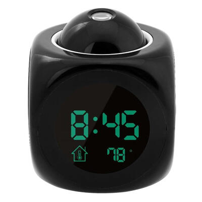 

Digital LCD Display Colorful Voice Projection Alarm Clock with Temperature