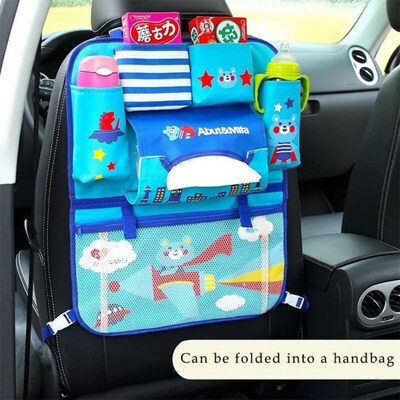 

Car Organizer Cute Cartoon Car Seat Back Storage Bags Hanging Car Organizer Bags Pocket Car styling for Kids