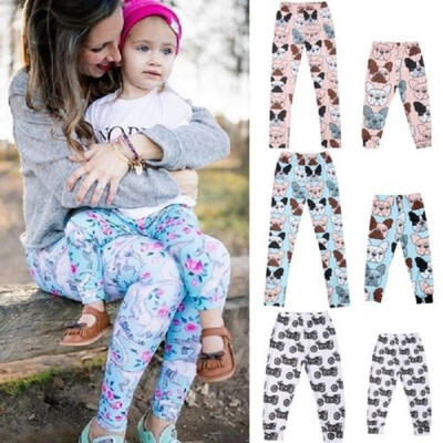 

Mother Father Kids Baby Leggings Family Matching Sports Pants Trousers