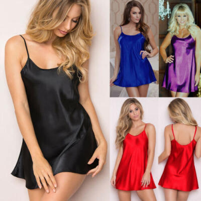 

Sexy Lingerie Women Silk Lace Robe Dress Babydoll Nightdress Nightgown Sleepwear