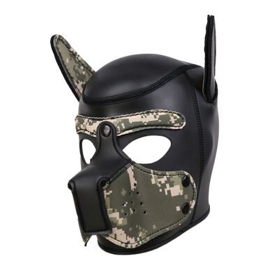 

Halloween Sexy Cosplay Puppy Mask Dog Full Soft Head Mask Prop Padded Rubber Puppy Play Mask For Masquerade