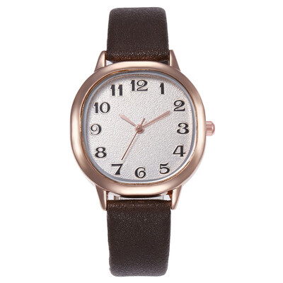 

Casual Style Women Watches Roman Numeral Dial Ladies Quartz Wristwatch Business Leather Strap Work Clock Bayan Saat