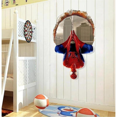 

Spiderman Wall Stickers Boys Bedroom Decor Removable Vinyl Paper Home Decals