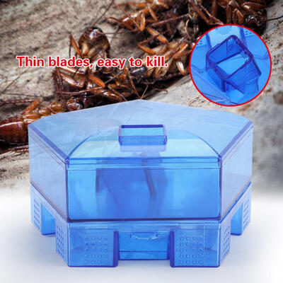 

Greensen Non-toxic Reusable Cockroach Trap Box Effective Killer Home Kitchen Bug Catcher House