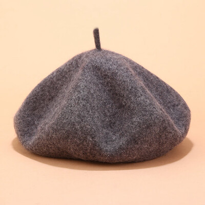 

Tailored Fashion Women Stretch Beret Hat Retro wool Pure Color Head Scarf Wrap Hat Cap