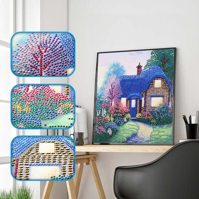 

Siaonvr Special Shaped Diamond Painting DIY 5D Partial Drill Cross Stitch Kits Crystal R