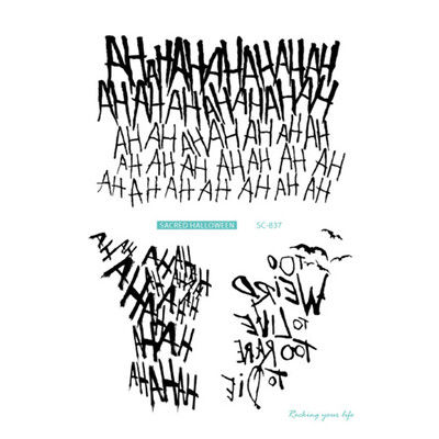 

〖Follure〗Waterproof Temporary Tattoo Sticker Scar Terror Wound Blood Injury Halloween Hot