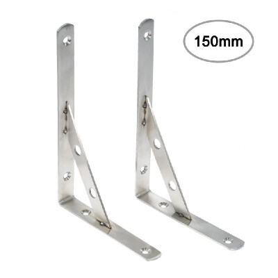 

2pcs Triangular Bracket Stainless Steel Triangular Support Bracket Set of 2pcs Shelf Brackets Microwave Oven Rack Supporting Frame