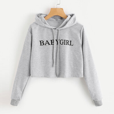 

Nomeni Womens Long Sleeve Letter Printed Hoodie Sweatshirt Jumper Pullover Tops Blouse