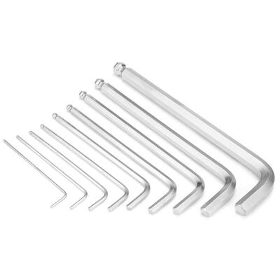 

Greensen 9pcs Inner Hex Spanner Set Lengthening Flat-head Ball Head Hex Wrenth
