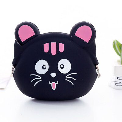 

Cute Mini Purse Soft Buckle Women Wallet Coin Bag Cartoon Silicone Clutch Bag