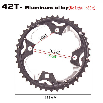 

44T 42T BCD 104 Chainring MTB Bicycle Aluminum Alloy Repair Disc Chain Ring