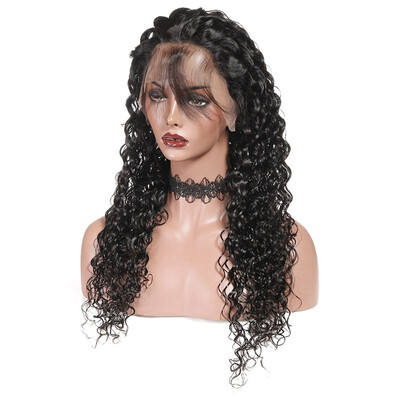 

Water Wave Human Hair Lace Front Wigs 13x6 Lace Frontal Wigs Brazilian Hair Wet&Wevy Human Hair Wigs