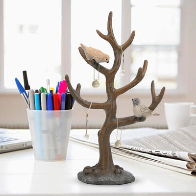

Greensen Multifunctional Vintage Retro Tree Desk Decor Ornament Jewelry Display