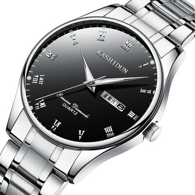 

Cashiton Genuine Watch Mens Commercial Quartz Watch Mens Watch Couples Fashion Womens Surface Waterproof Fine Steel Bar Mens W