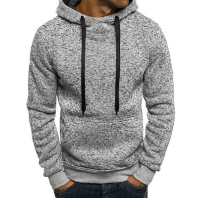 

Men Top T-Shirt Long Sleeve Slim Fit Hooded Sweatshirt Pullover Sweat Hoodies