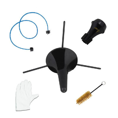 

Trumpet Accessory Maintenance Cleaning Care Kit Including Trumpet Stand Valve Brush Flexible Snake Brush Mute Gloves