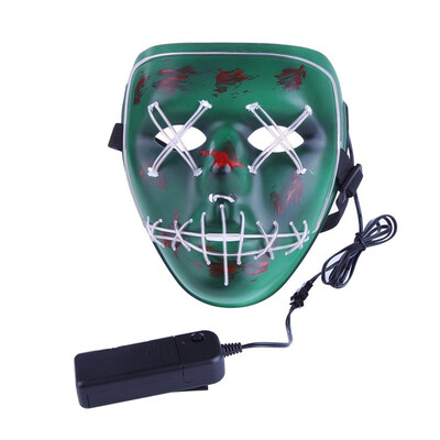 

Frightening Wire Halloween LED Light up Mask for Festival Parties