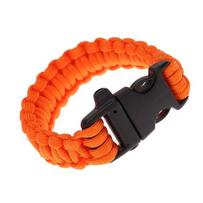 

Multi-color Paracord Parachute Cord Emergency Kit Survival Bracelet Rope with Whistle Buckle Outdoor Camping