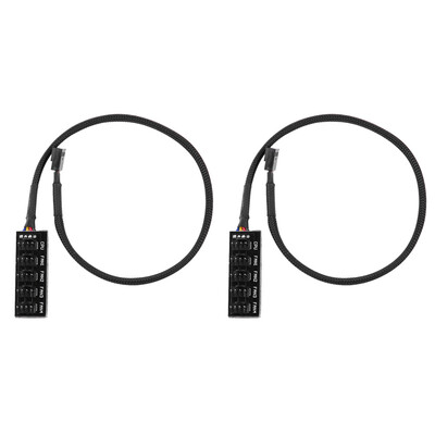 

Host Case PC Cooler Cooling Fan Power Cable 1 Female to 5 Male 4Pin Socket