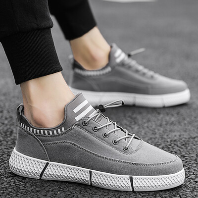 

2019 new summer sports&leisure tide shoes mens shoes Korean version of the trend of wild canvas shoes breathable mens shoes