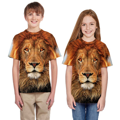 

Teen Youth Kid Girls Boys Summer 3D Print Cartoon T-shirt Tops Casual Clothes