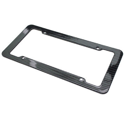

Tailored REAL 100 CARBON FIBER LICENSE PLATE FRAME TAG COVER 3K With Free Caps