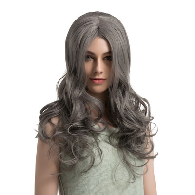 

〖Follure〗Long Loose Wavy No Lace Front Wig Curly Full Natural Hair Wigs Women Fiber Wig A