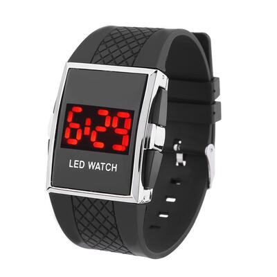 

Silicone Band LED Digital Date Calendar Sports Electronic Unisex Wristwatch