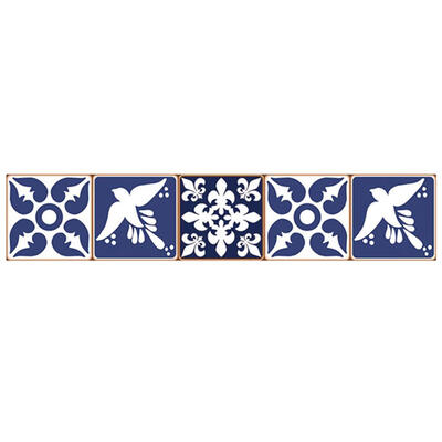 

European Retro Tiles Wall Stickers Self-adhesive Decal for Kitchen Decor