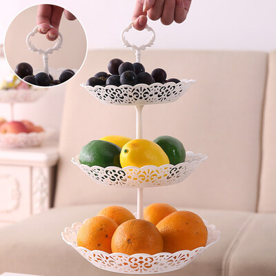 

Gobestart 3-Tier Cupcake Stand Cake Dessert Wedding Event Party Display Tower Plate Round